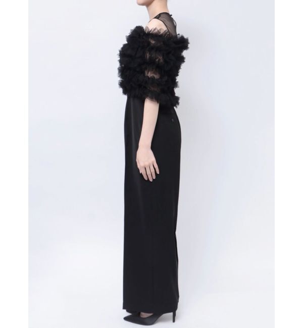 LAGUNAMOON「LADYチュールオフショルパンツドレス」|ドレス|