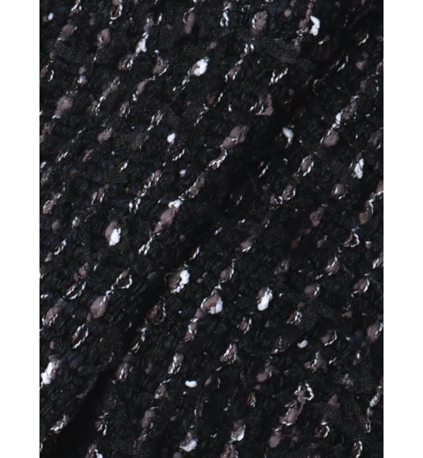 LAGUNAMOON「チュールブレンドツイードニットカーディガン」|カーディガン|