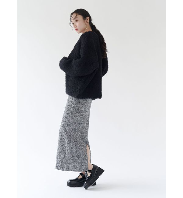 LAGUNAMOON「【POLO BCSコラボ】カラーネックメランジケーブルニットワンピース」|ワンピース|