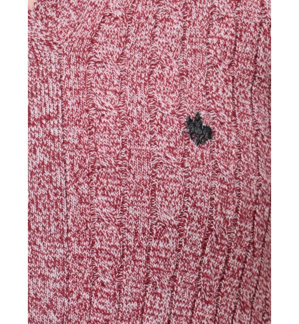 LAGUNAMOON「【POLO BCSコラボ】カラーネックメランジケーブルニットワンピース」|ワンピース|