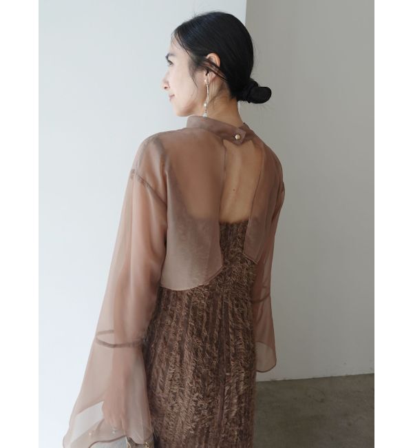 LAGUNAMOON「LADYブラウスレイヤードキャミワンピース」|ワンピース|