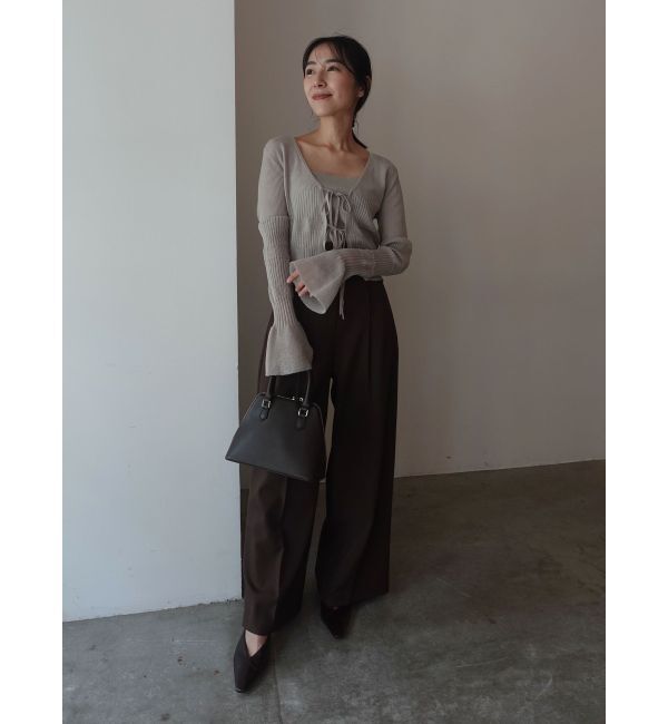 LAGUNAMOON「バイカラーベルトパンツ」|その他|