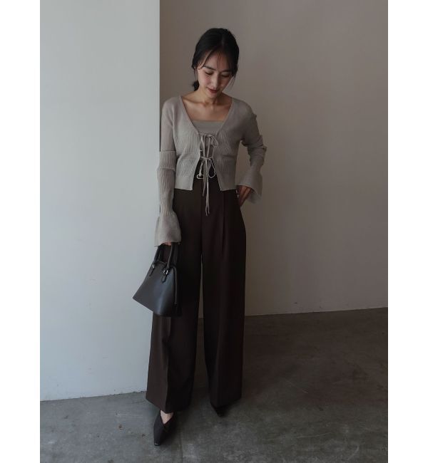 LAGUNAMOON「バイカラーベルトパンツ」|その他|