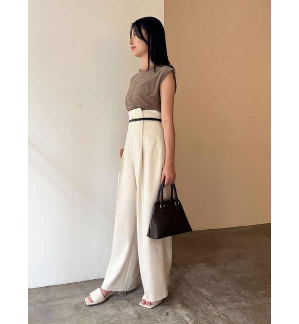LAGUNAMOON「バイカラーベルトパンツ」|その他|