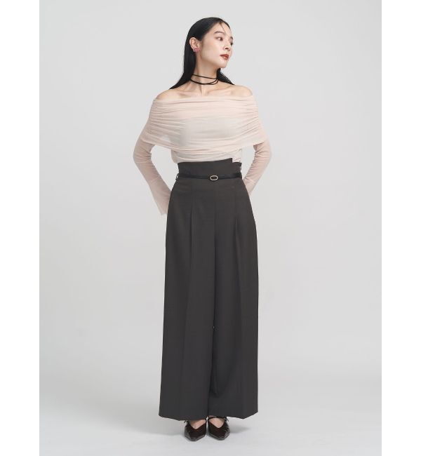 LAGUNAMOON「バイカラーベルトパンツ」|その他|