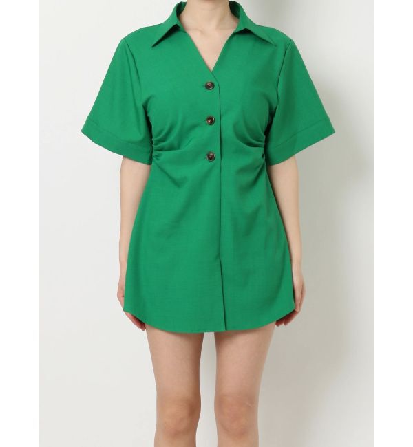 EVRIS「シャツミニワンピース」|ワンピース|