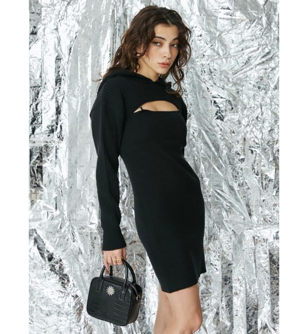 EVRIS「アンサンブルニットミニワンピース」|ワンピース|