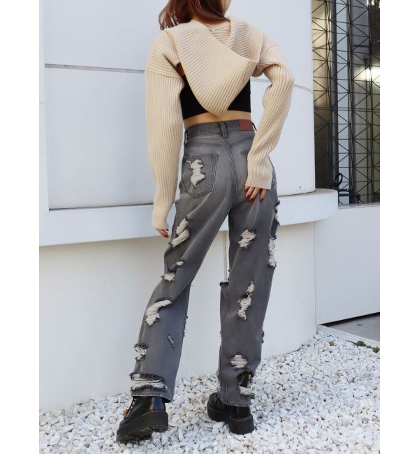 EVRIS「アンサンブルニットミニワンピース」|ワンピース|