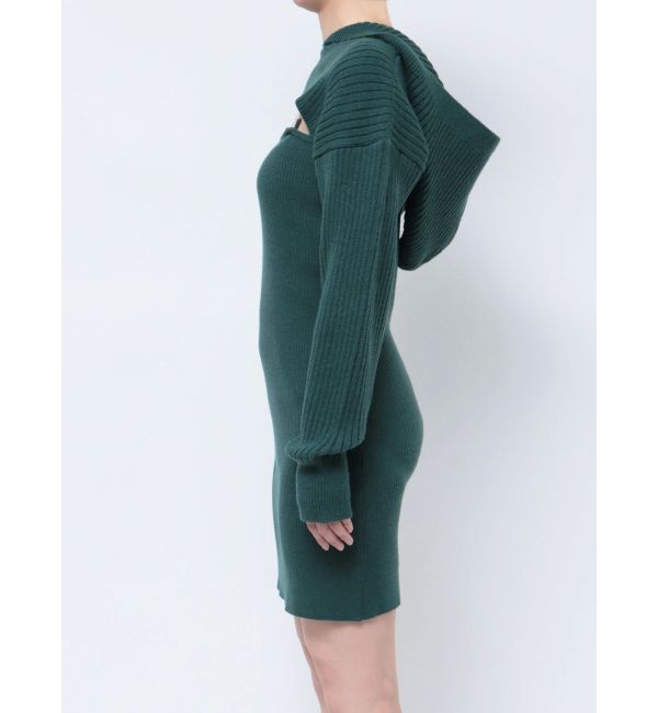 EVRIS「アンサンブルニットミニワンピース」|ワンピース|