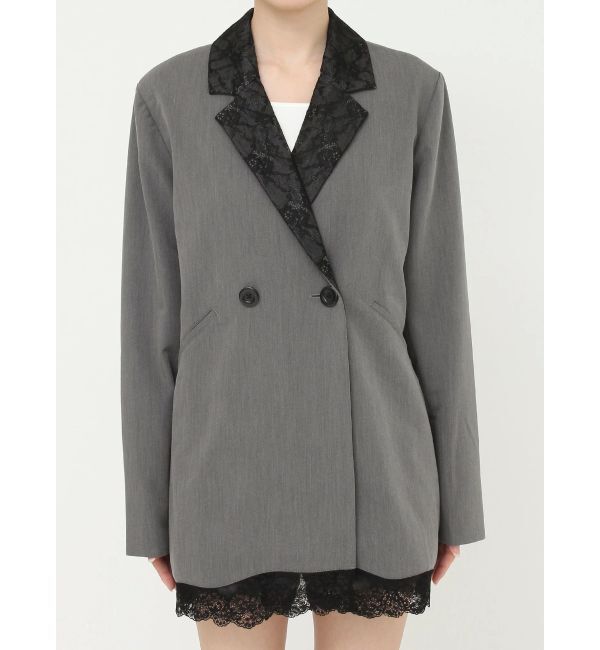 EVRIS「レースドッキングジャケット【セットアップ着用可能】」|テーラードジャケット|