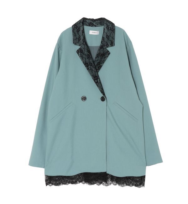 EVRIS「レースドッキングジャケット【セットアップ着用可能】」|テーラードジャケット|