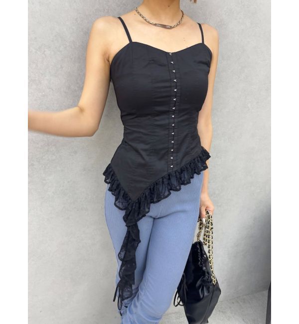 EVRIS「レースフリルキャミソール」|キャミソール|