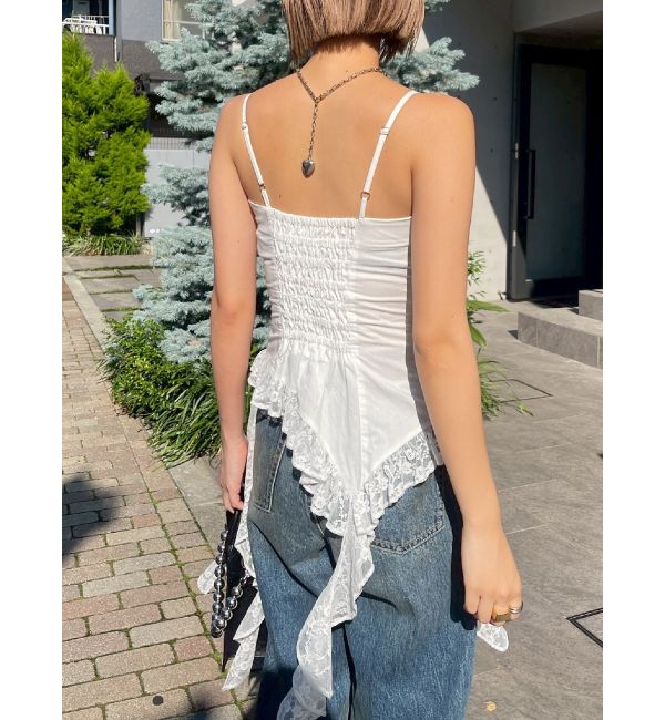 EVRIS「レースフリルキャミソール」|キャミソール|