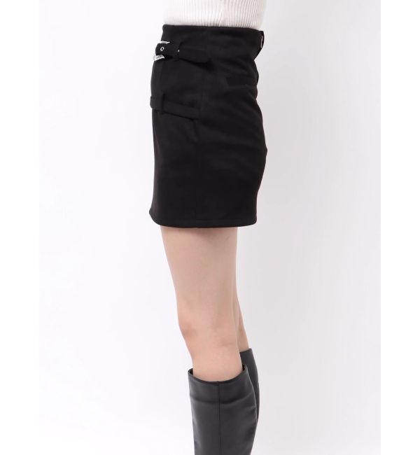 EVRIS「ダブルバックルベルトミニスカート」|スカート|