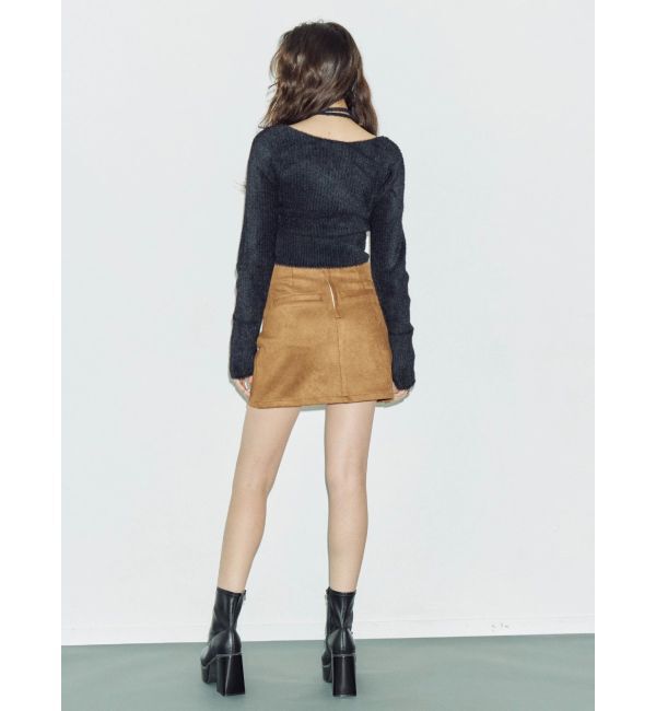 EVRIS「ダブルバックルベルトミニスカート」|スカート|