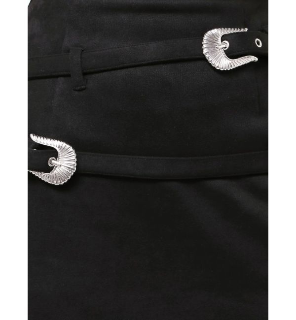 EVRIS「ダブルバックルベルトミニスカート」|スカート|