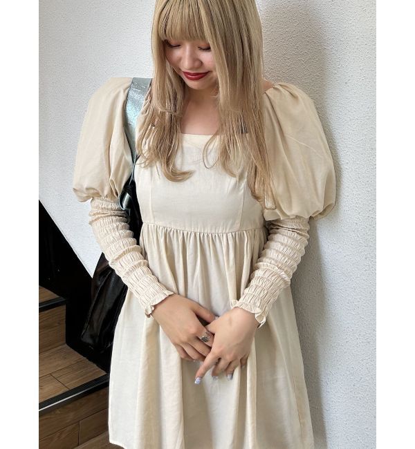 jouetie「エレファントスリーブミニワンピース」|ワンピース|