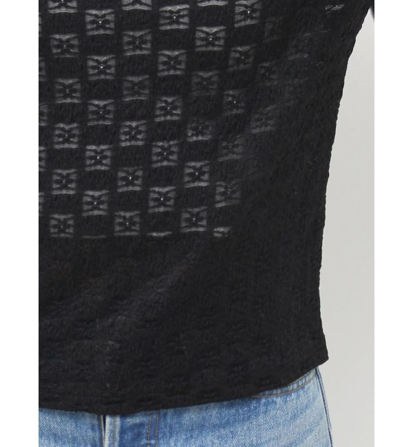 jouetie「レースリボンフレアスリーブトップス」|Tシャツ・カットソー|