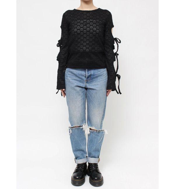 jouetie「レースリボンフレアスリーブトップス」|Tシャツ・カットソー|