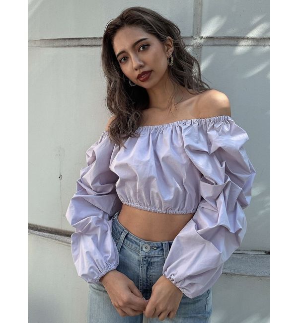 GYDA「タックスリーブ 2WAYブラウス」|シャツ・ブラウス|