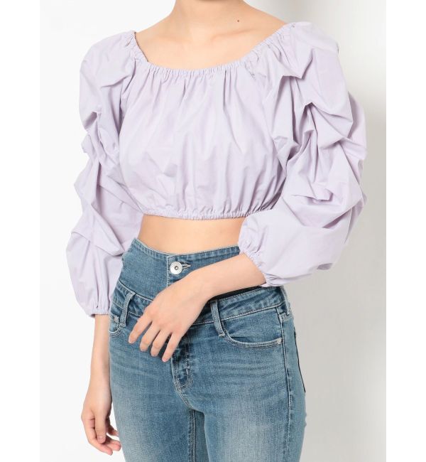 GYDA「タックスリーブ 2WAYブラウス」|シャツ・ブラウス|