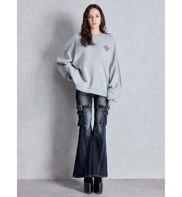 GYDA「BEVERLY HILLSドルマンスウェットトップス」|スウェット・ジャージ|