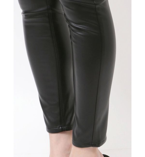 GYDA「ハイウエストBACKクロスフェイクレザーパンツ」|その他|