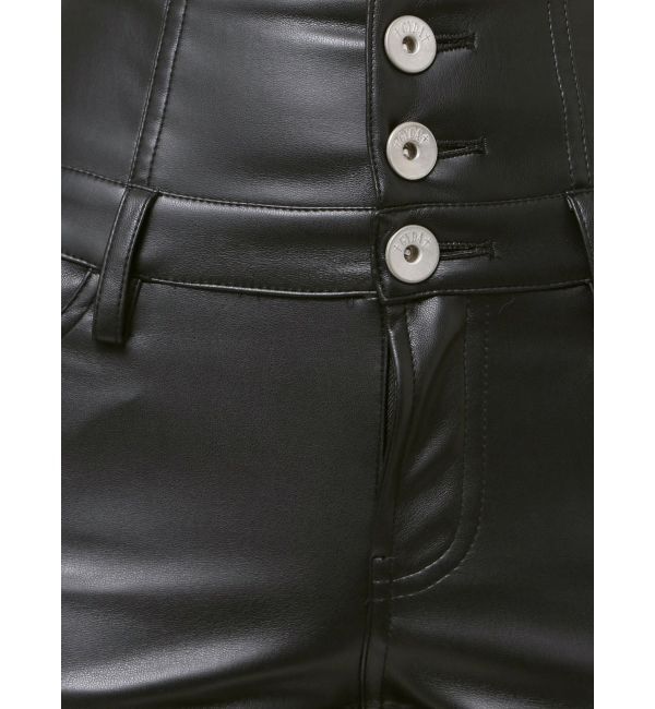 GYDA「ハイウエストBACKクロスフェイクレザーパンツ」|その他|