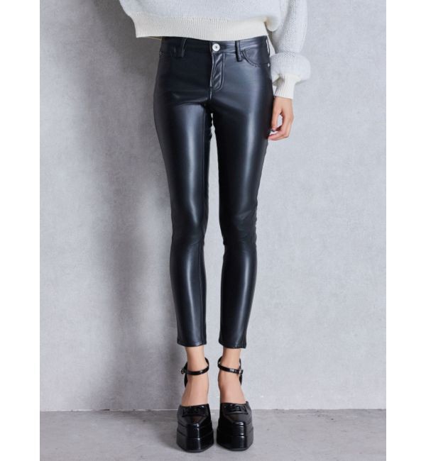 GYDA「ハイウエストBACKクロスフェイクレザーパンツ」|その他|
