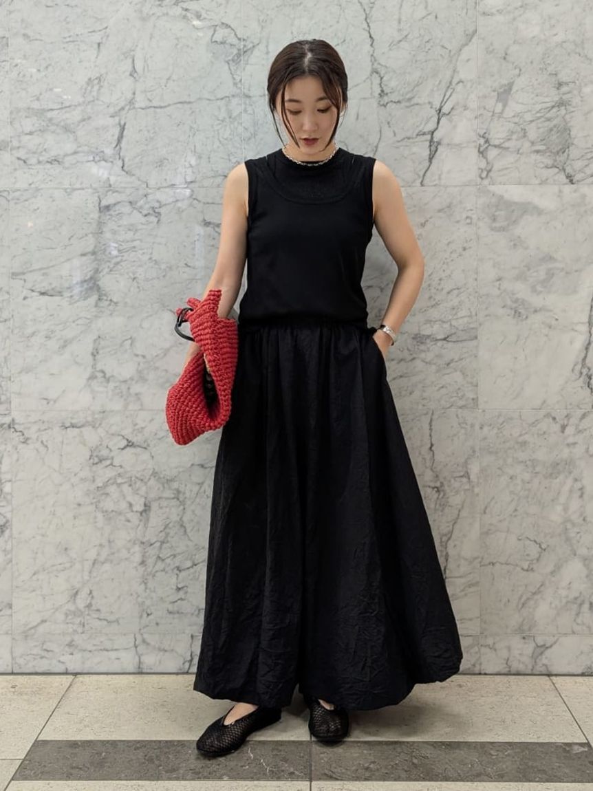 Mila Owen「マキシウエストドロストワッシャーバルーンスカート」|スカート|