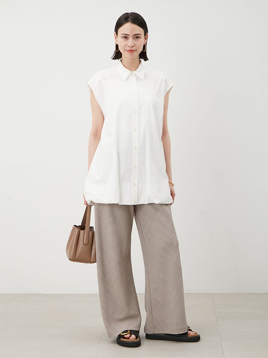 Mila Owen「バルーンヘムノースリシャツ」|シャツ・ブラウス|