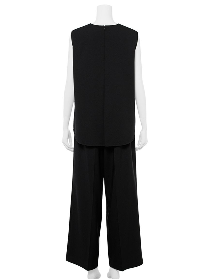 Mila Owen「【セットアイテム】ノースリトップスワイドパンツSET UP」|ワンピース|