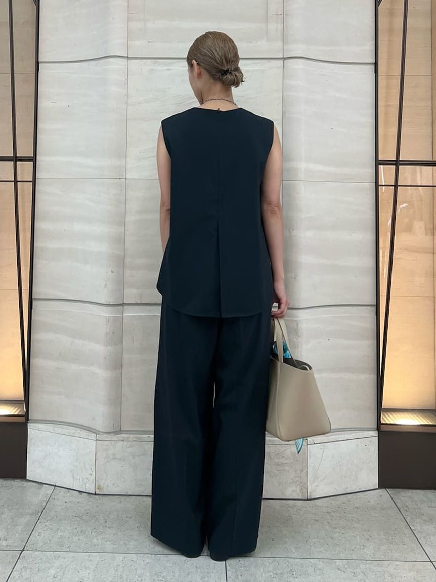 Mila Owen「【セットアイテム】ノースリトップスワイドパンツSET UP」|ワンピース|