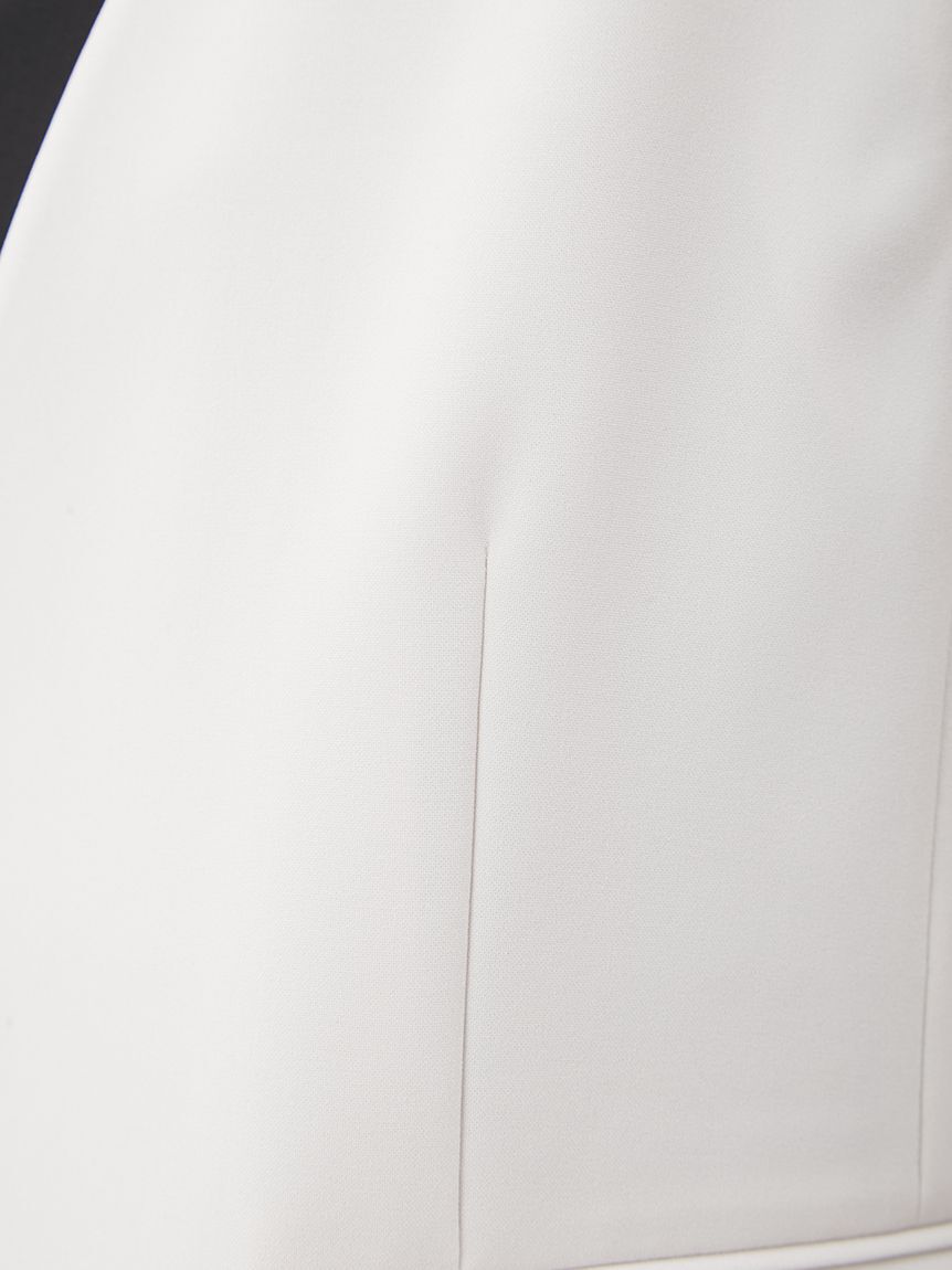 Mila Owen「ソリッドノーカラーロングベスト」|ダウンベスト・ベスト|