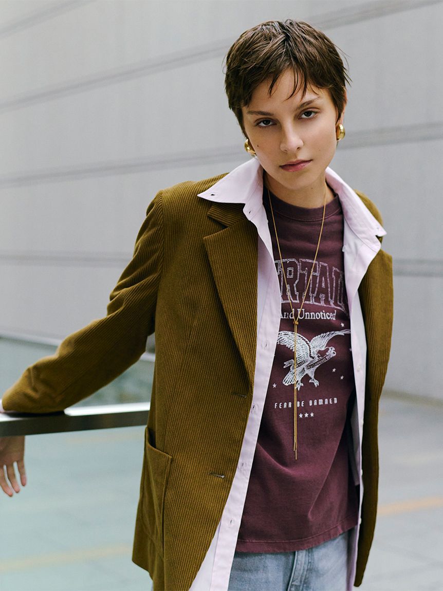 Mila Owen「メタルボリュームカーブイヤリング」|イヤリング|