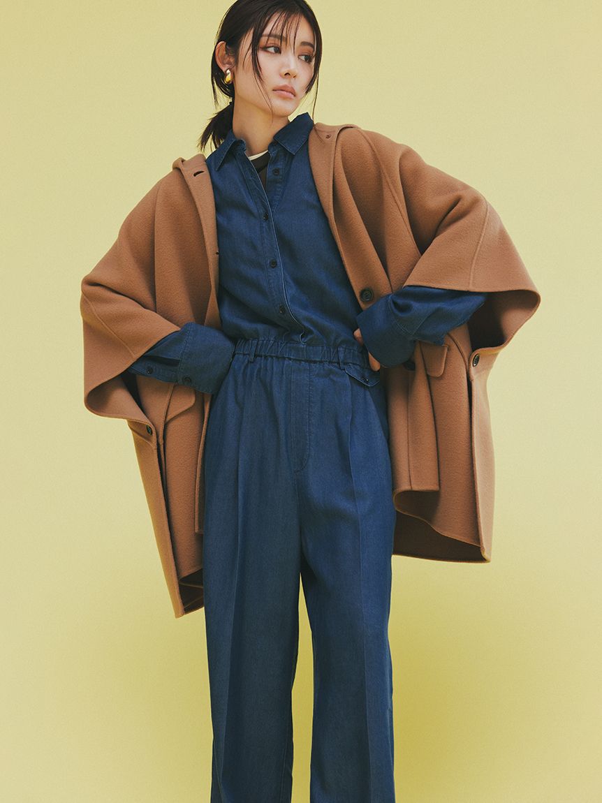 Mila Owen「メタルボリュームカーブイヤリング」|イヤリング|