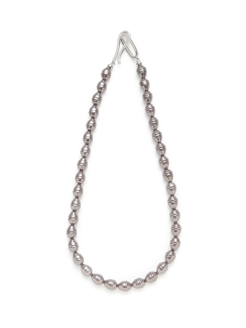 Mila Owen「変形パールネックレス」|ネックレス|GRY