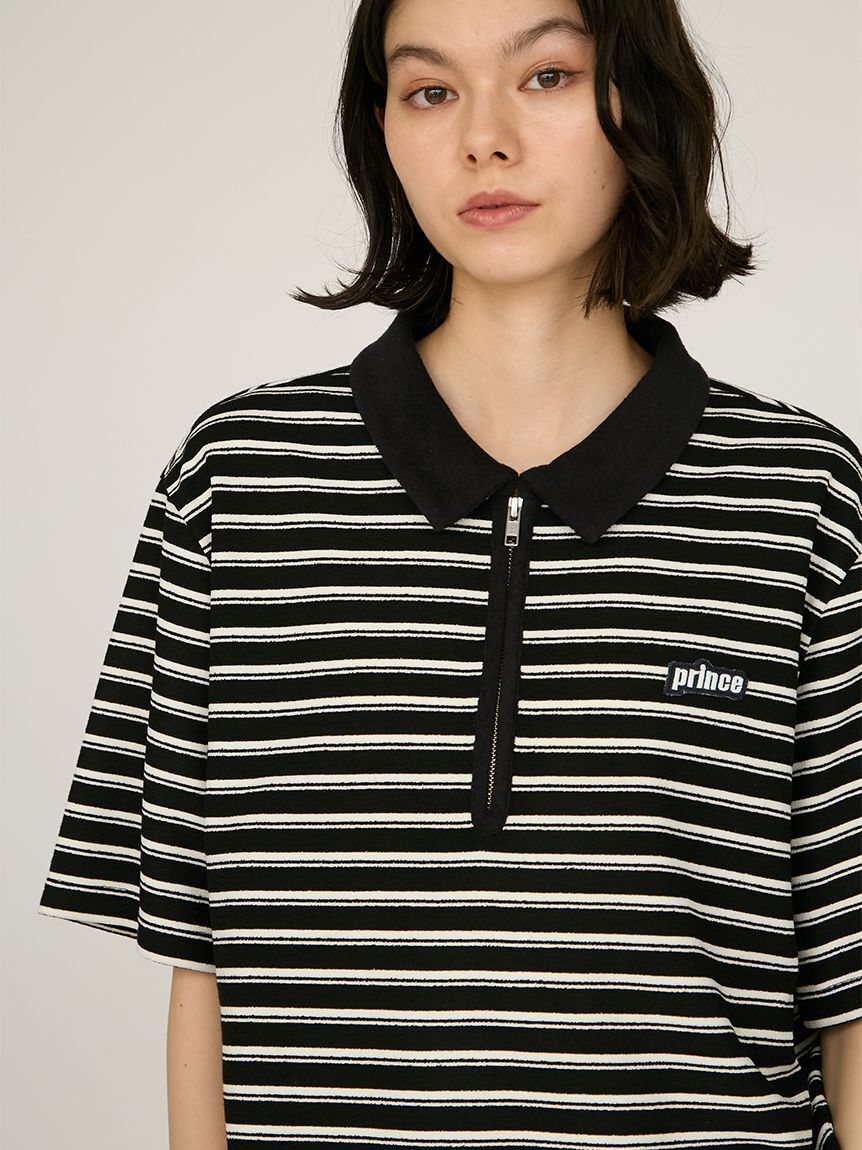 emmi atelier「【prince|emmi】パイルポロトップス」|Tシャツ・カットソー|BLK