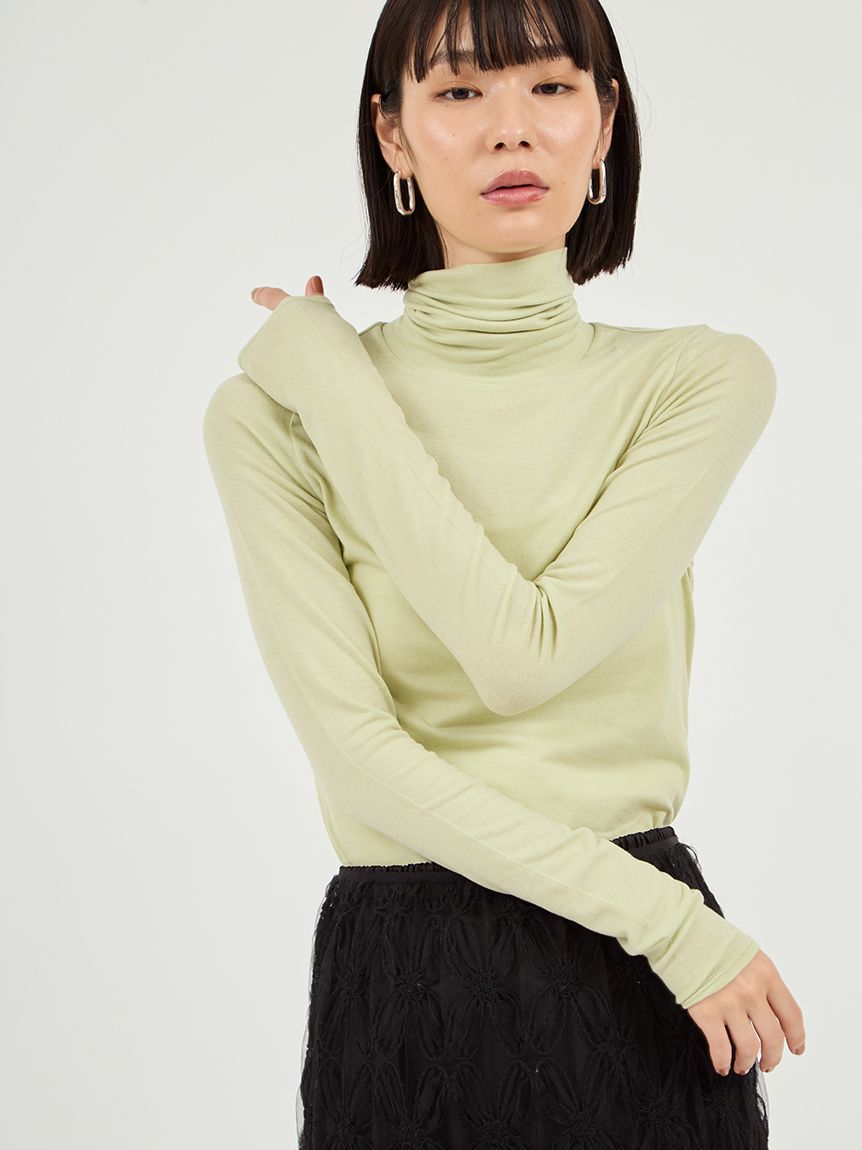 emmi atelier「ハイネックカットソー」|Tシャツ・カットソー|