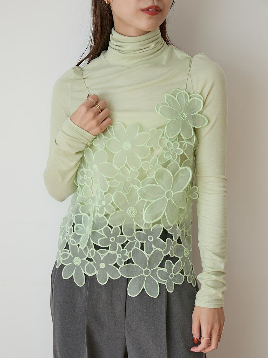 emmi atelier「ハイネックカットソー」|Tシャツ・カットソー|LIME