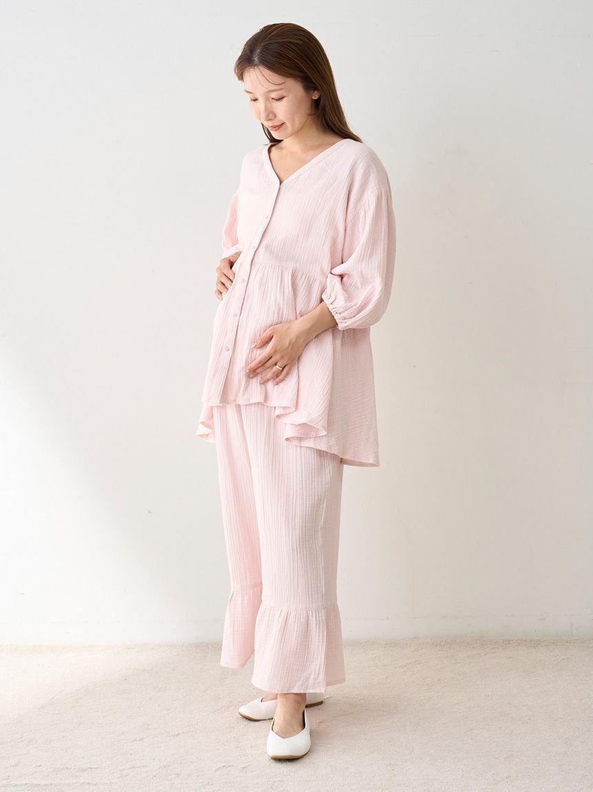 GELATO PIQUE KIDS & BABY「マタニティガーゼロングパンツ」|マタニティ・ママグッズ|