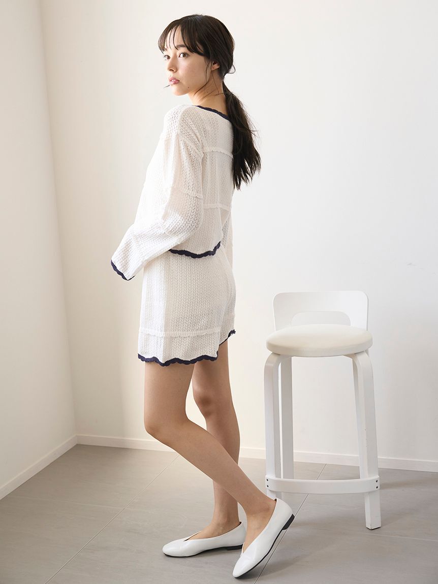 gelato pique「クロシェショートパンツ」|ルームウェア|