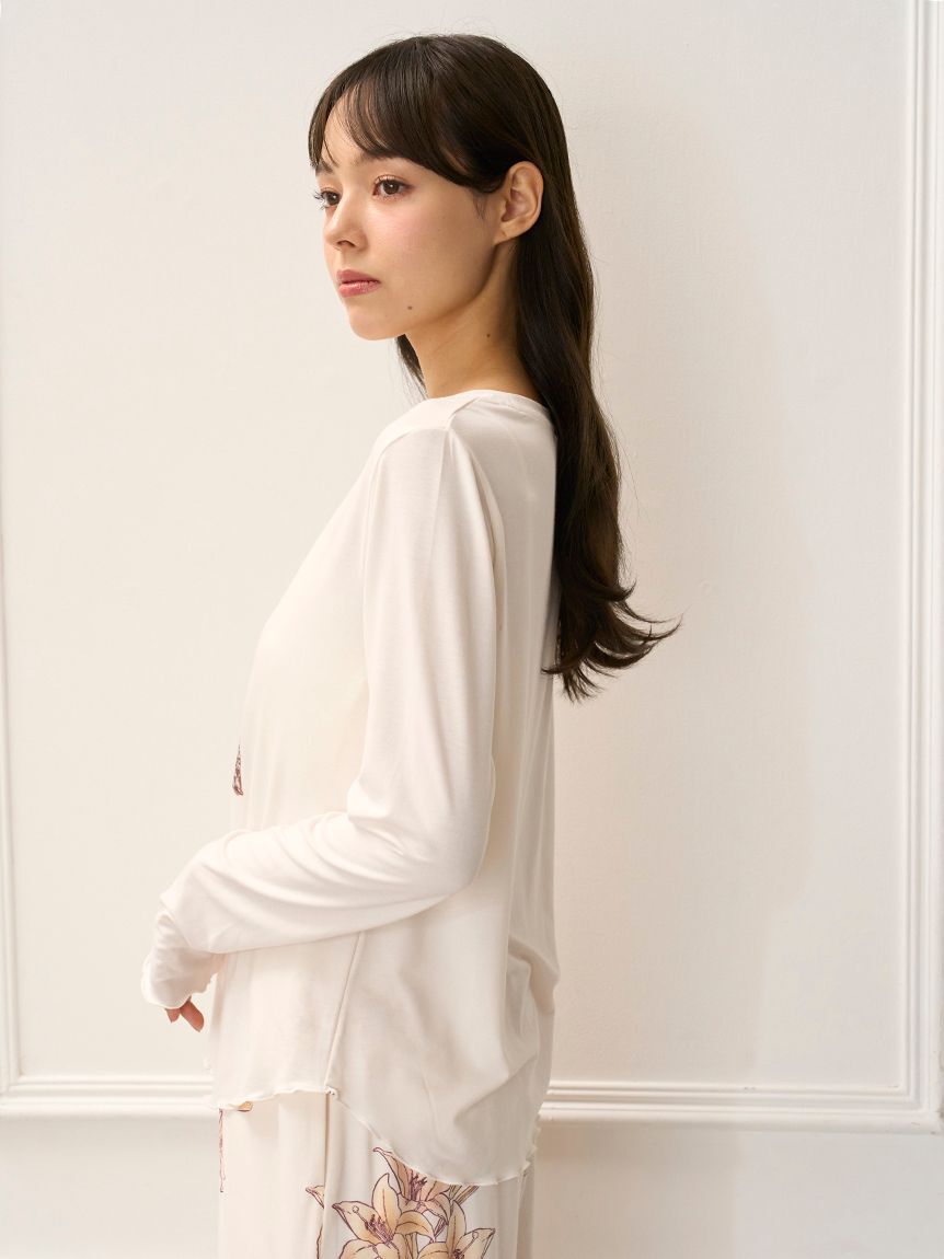 gelato pique「【MUCHA】ワンポイントロンT」|ルームウェア|