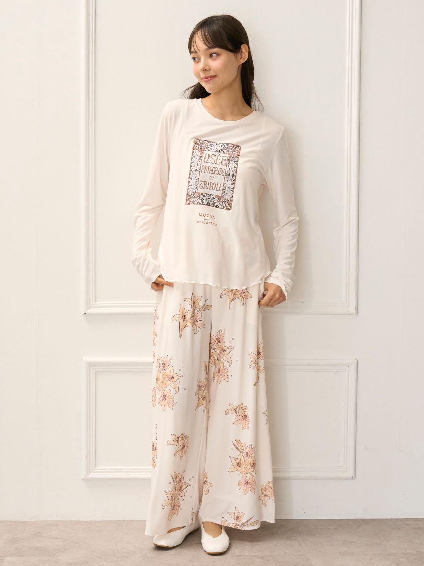 gelato pique「【MUCHA】ワンポイントロンT」|ルームウェア|