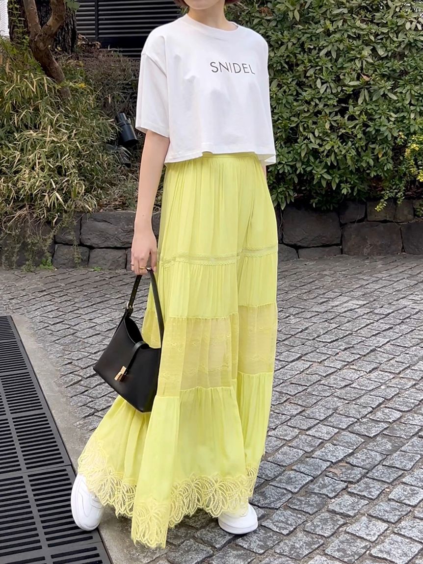 SNIDEL「SNIDELロゴTシャツ」|Tシャツ・カットソー|