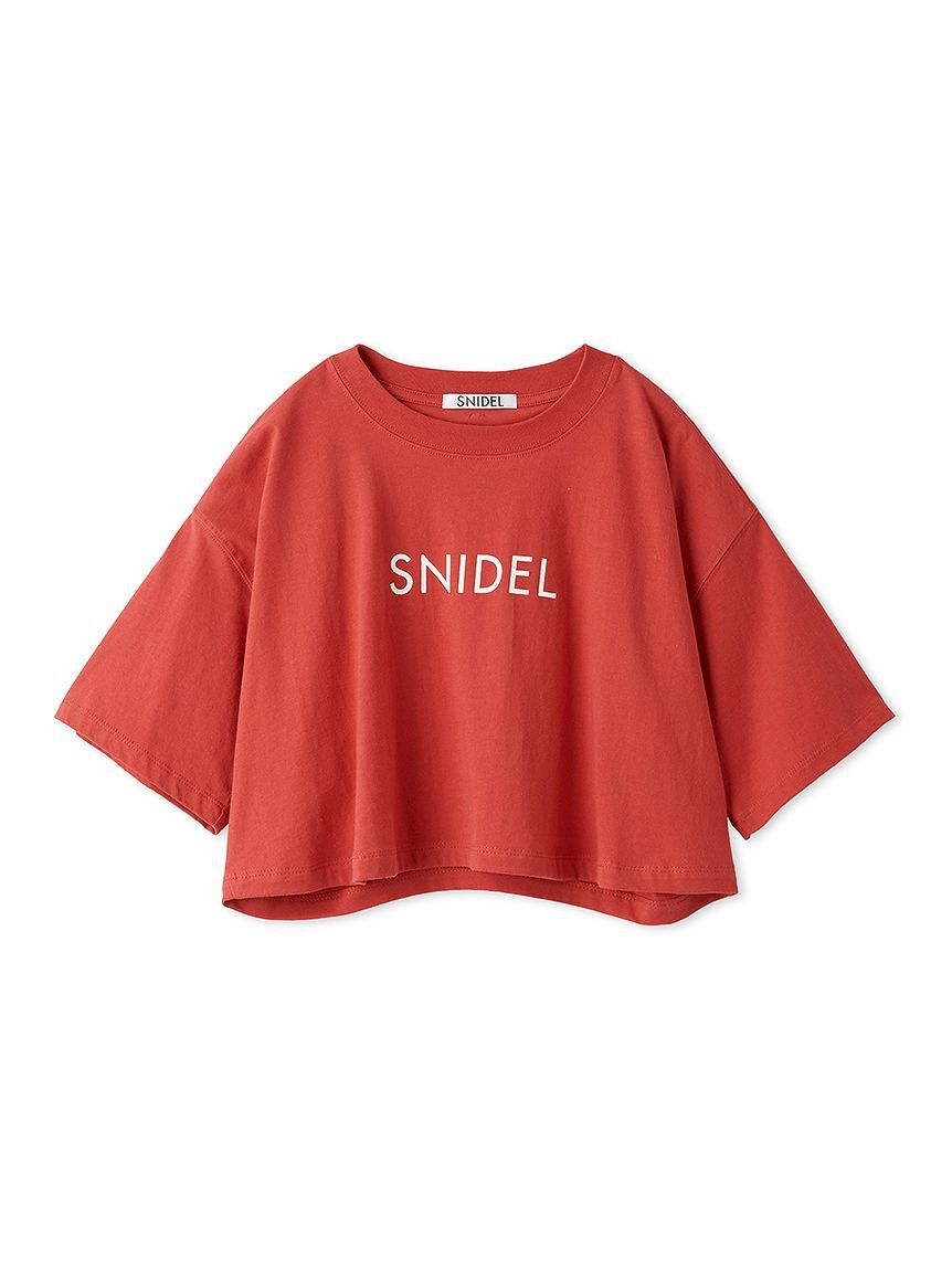 SNIDEL「SNIDELロゴTシャツ」|Tシャツ・カットソー|RED