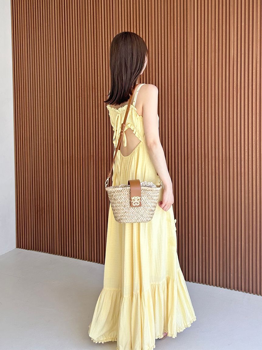 SNIDEL「フラワーエンブロイダリーマキシワンピース」|ワンピース|