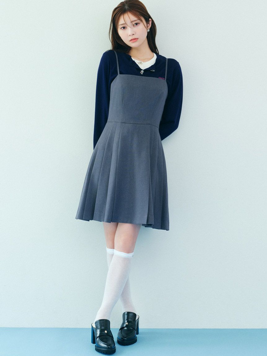 SNIDEL「プリーツミニジャンスカ」|ワンピース|GRY