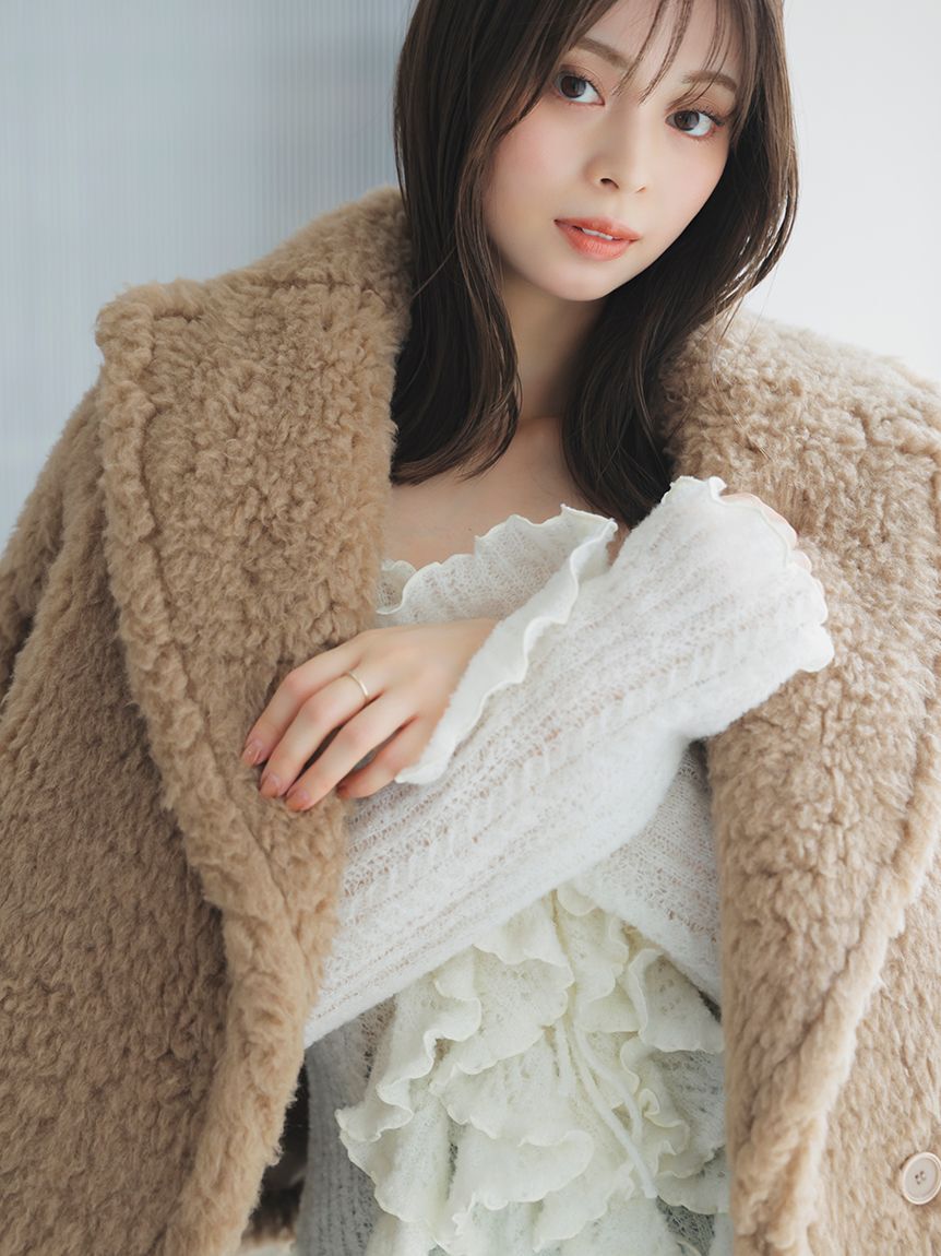 SNIDEL「ボアショートコート【カンヘウォン着用】」|その他|