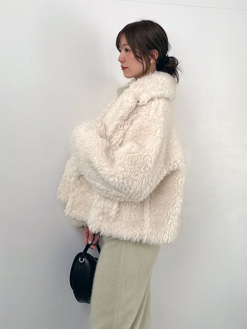 SNIDEL「ボアショートコート【カンヘウォン着用】」|その他|